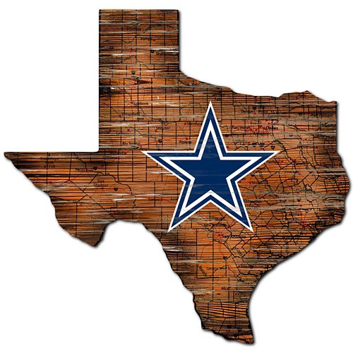 Fan Creations Dallas Cowboys Distressed State Sign
