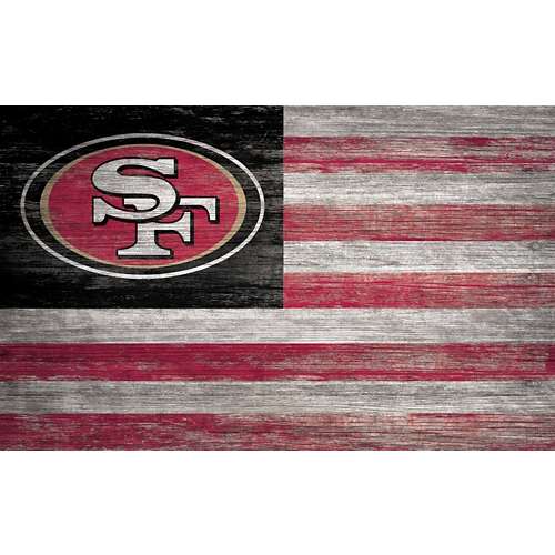 Fan Creations San Francisco 49ers Distressed Flag Sign