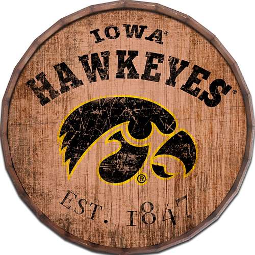 Fan Creations Iowa Hawkeyes Wine Barrel Sign