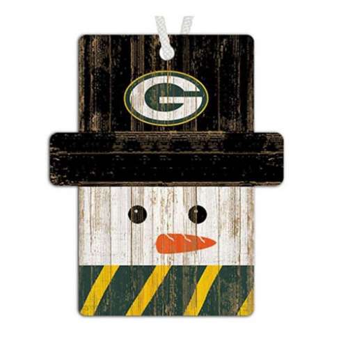 Fan Creations Green Bay Packers Snowman Ornament