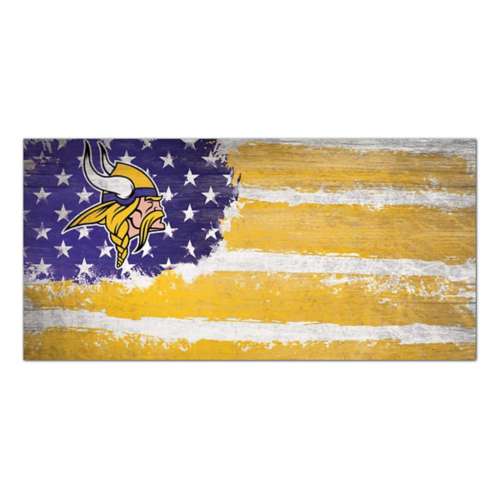 Fan Creations Minnesota Vikings 6"x12" Flag Sign