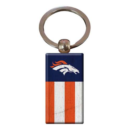 Fan Creations Denver Broncos Wooden Flag Key Chain