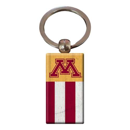 Fan Creations Minnesota Golden Gophers Wooden Flag Key Chain