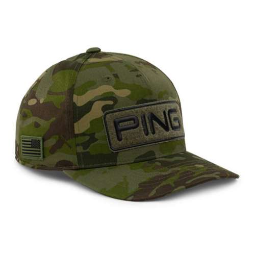 Men's PING MultiCam Golf Snapback Coral hat