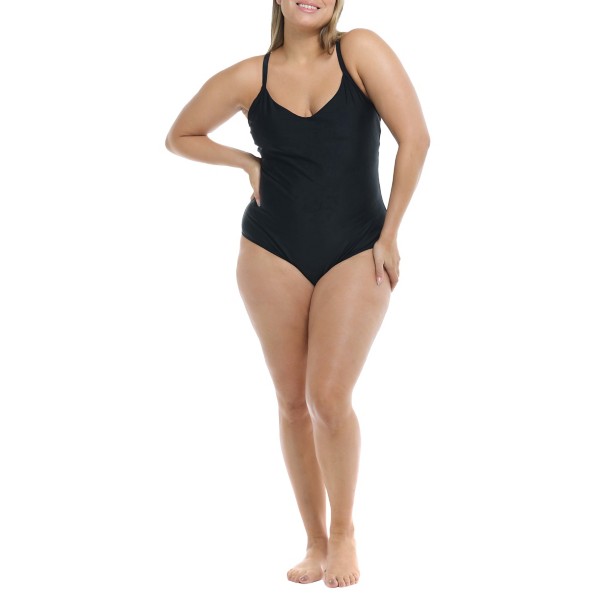 Women’s Body Glove Smoothies Sandbar One Piece Swimsuit 1X Black