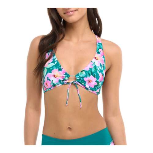 Women's Eidon Tropical Paradise Priscilla Swim Bikini Top