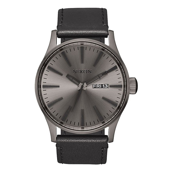 Men's Nixon Sentry Leather Watch watches