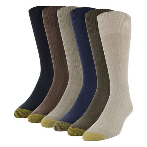 Men's Gold Toe Hosiery Gold Toe Stanton 6 Pack Crew Socks