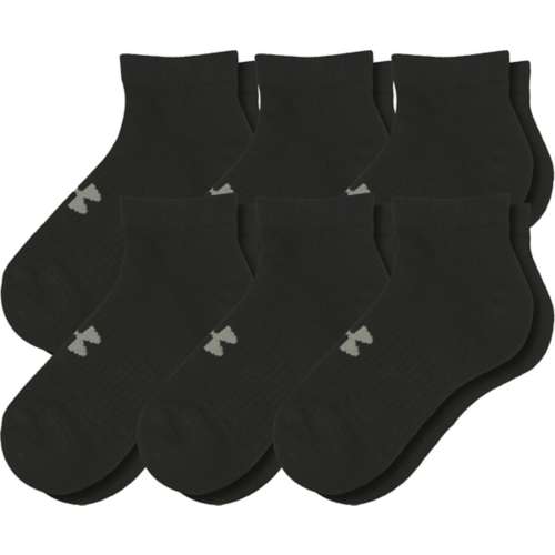 Adult Under Armour Cotton Train 6 Pack No Show Socks