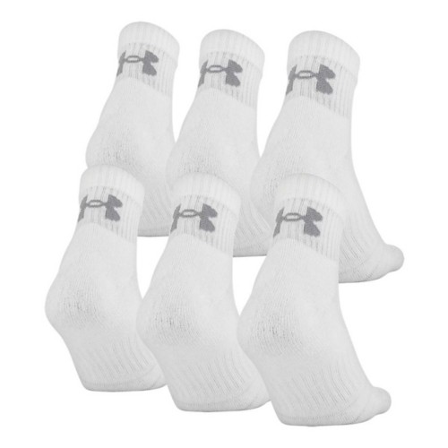 Adult Under Armour Training Cotton 6 Pack Quarter Socks - Primary Image