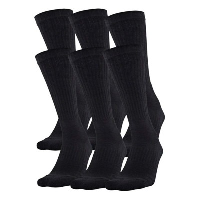 Adult Under Cleats Armour Training Cotton 6 Pack Crew Socks
