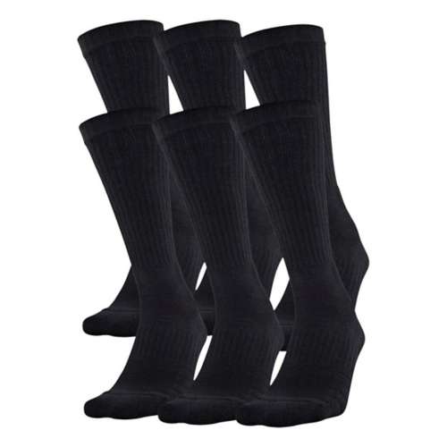 Adult Under Armour Training Cotton 6 Pack Crew Socks