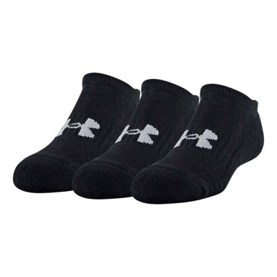 Adult Under armour Preto Training Cotton 3 Pack No Show Socks