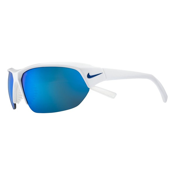 Men's Nike Skylon Ace Sunglasses White/Grey/Blue Mirror