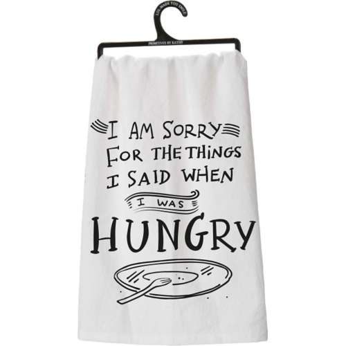 Primitives By Kathy I was Hungry Dish Towel