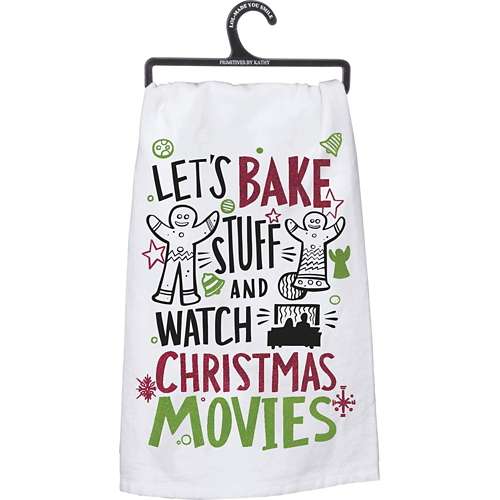 Primitives by Kathy Dish Towel - Christmas Movies