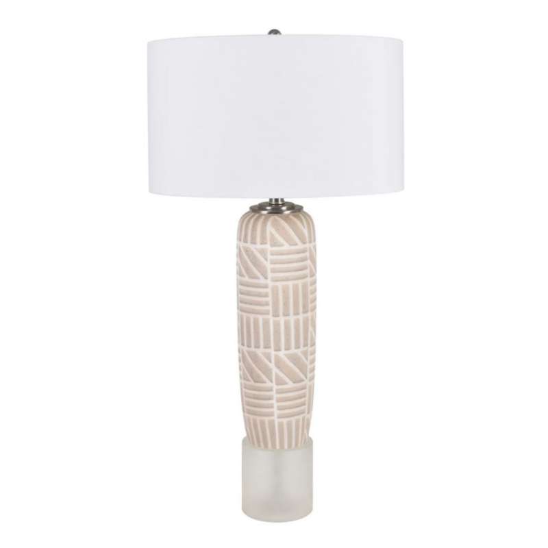 Crestview Collection Darcy Geometric Table Lamp