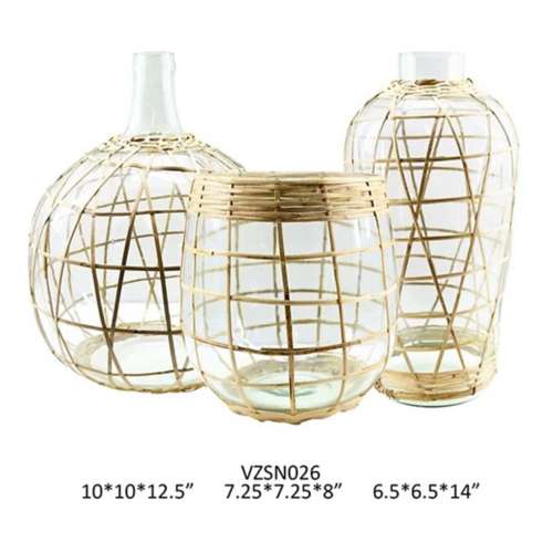 Crestview Collection 3 Piece Recycle Glass Vase