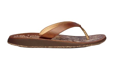 Women's OluKai Paniolo Leather Flip Flop Sandals