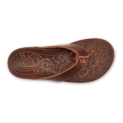 OluKai, Shoes, Olukai Paniolo Leather Beach Sandals Flipflops 1