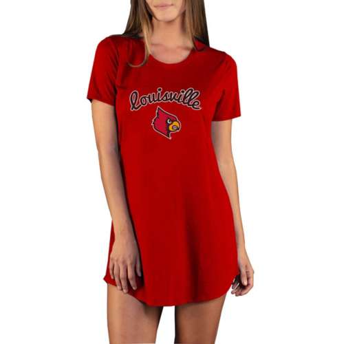 Louisville Cardinals Concepts Sport Women's Marathon Nightshirt - Red