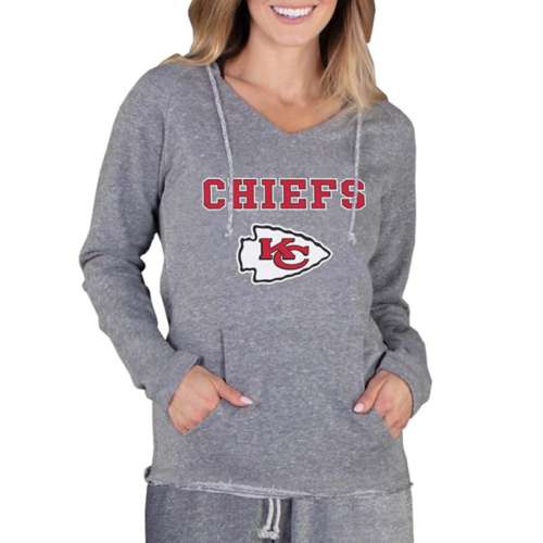 Kansas City Chiefs Women Lace up V-Neck Sweatshirt Off Shoulder Dress Mini  Dress