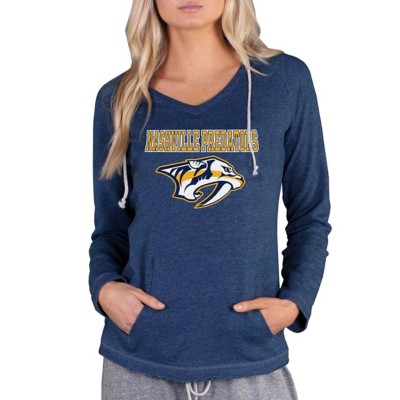 Women's Navy Nashville Predators Long Sleeve T-Shirt Size: Large
