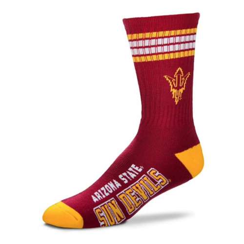 For Bare Feet 4 Stripe Arizona State Sun Devils Socks