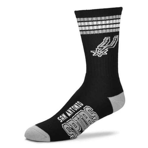 For Bare Feet Kids' San Antonio Spurs 4 Stripe Deuce Socks