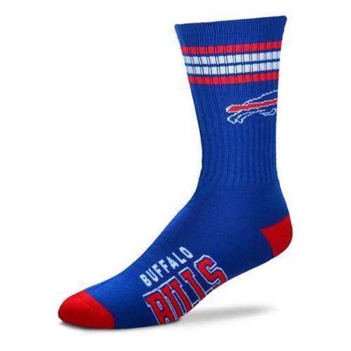 For Bare Feet Buffalo Bills 4 Stripe Deuce Socks