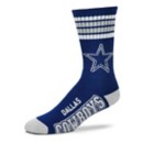 For Bare Feet Dallas Cowboys 4 Stripe Deuce Socks