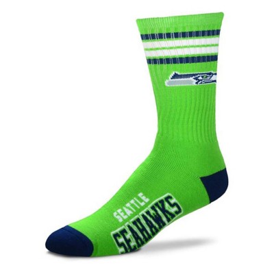 For Bare Feet Seattle Seahawks 4 Stripe Deuce Socks