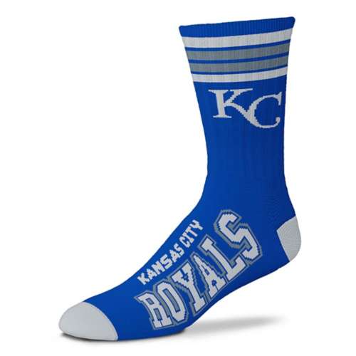 For Bare Feet Kids' Kansas City Royals 4 Stripe Deuce Socks