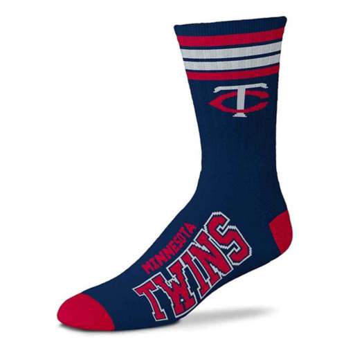 For Bare Feet Minnesota Twins 4 Stripe Deuce Socks