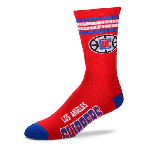 For Bare Feet Kids' Los Angeles Clippers 4 Stripe Deuce Socks