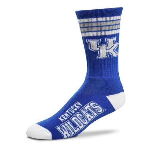 For Bare Feet Kentucky Wildcats 4 Stripe Deuce Crew Socks