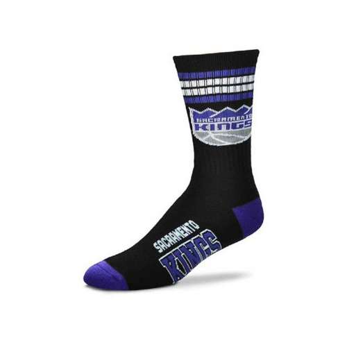 For Bare Feet Kids' Los Angeles Kings 4 Stripe Deuce Socks