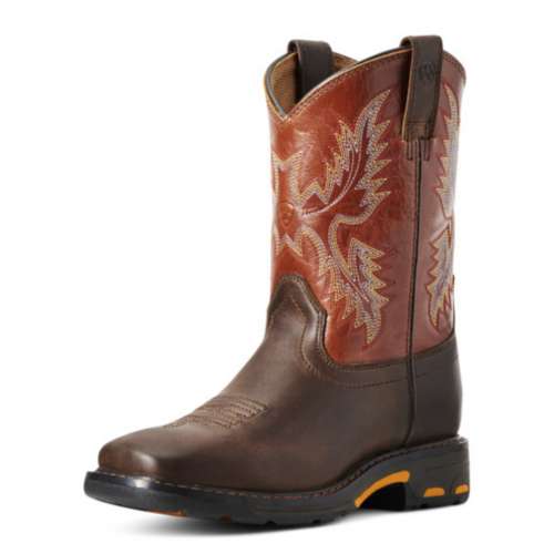 Little Boys' Ariat WorkHog Wide Square Toe Western Boots