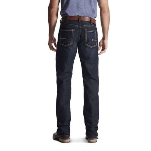Men's Ariat Rebar M4 DuraStretch Edge Relaxed Fit Bootcut tea jeans