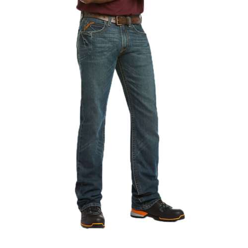 Men's Ariat Rebar M5 DuraEdge Stackable Slim Fit Straight Jeans