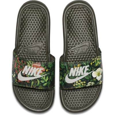 nike floral slides womens