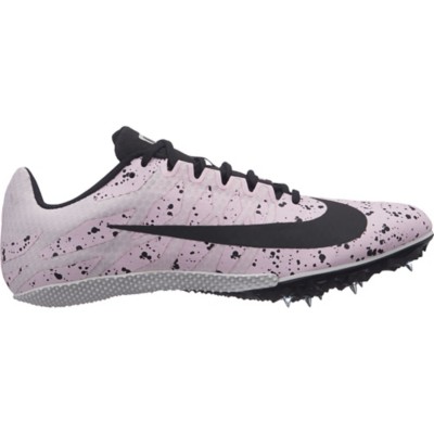 pink track spikes