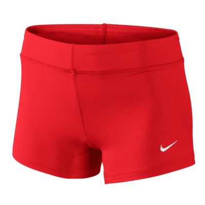 nike red womens shorts