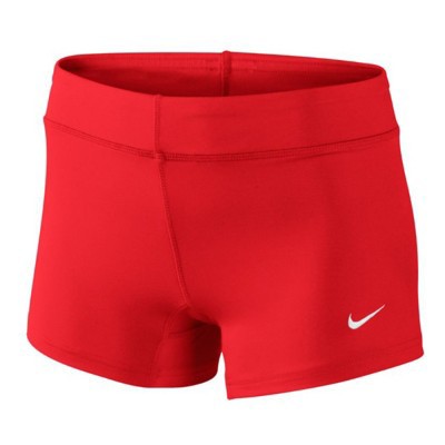 red nike biker shorts