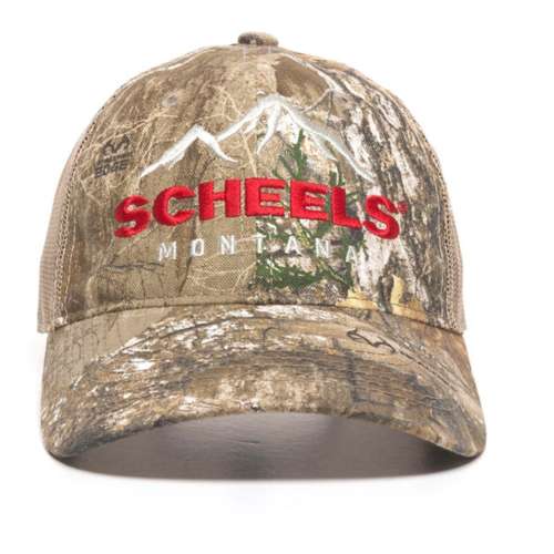 Adult SCHEELS Montana Mountains State Camo Adjustable Hat