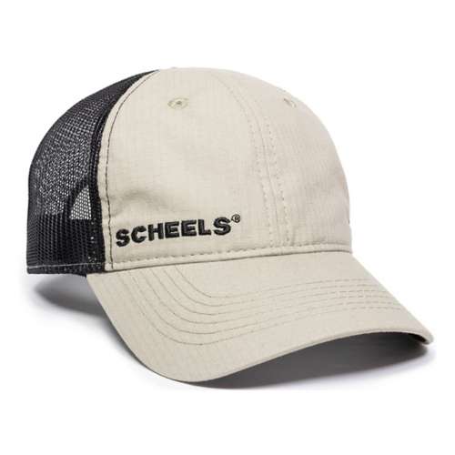 Adult SCHEELS Logo Khaki Snapback Hat