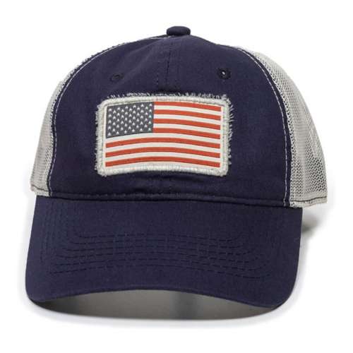Men's Outdoor Cap Company Americana Patch Snapback Yellow hat