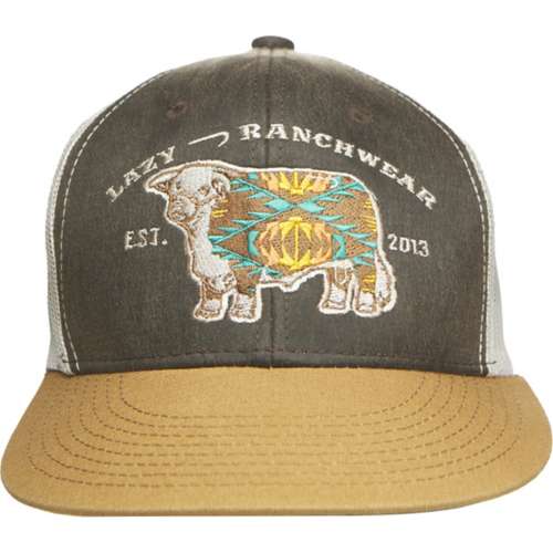 Men's Lazy J Ranch Wear Apache Hereford Bull Snapback Puma hat