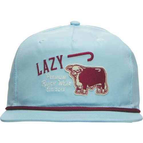 Men's Lazy J Ranch Wear Retro Rope Bull Snapback Hat