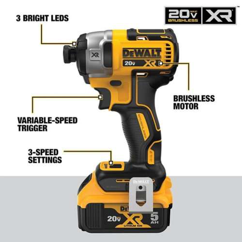 DeWALT 20V MAX Hammer Drill/Driver Kit -  Batteries and Charger Included